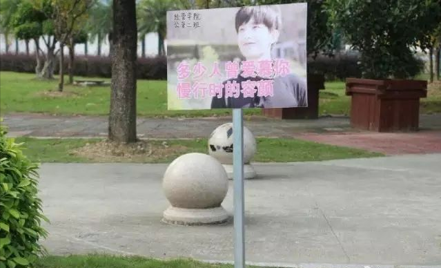 独特的学校标识警示牌，丑或萌？